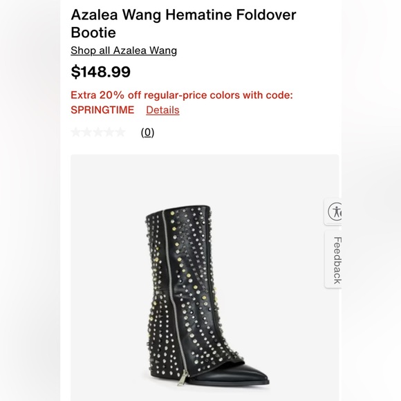 Studded Black Boots Azalea Wang - Picture 2 of 5